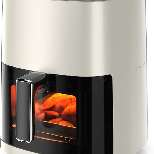 Air Fryer — 6-Quart Square Fryer with Viewing Window; Rapid-heating fryer-oven reaching up to 400°F; Features timer and automatic shut-off functions; Non-toxic, non-stick materials; Offers 12 preset modes for baking, roasting, dehydrating, frying, and reheating