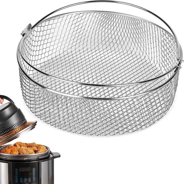 Air Fryer Basket — Universal Air Fryer Accessory; Can Also Be Used as a Steamer Basket
